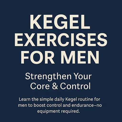 Kegel exercises for men—pelvic floor training