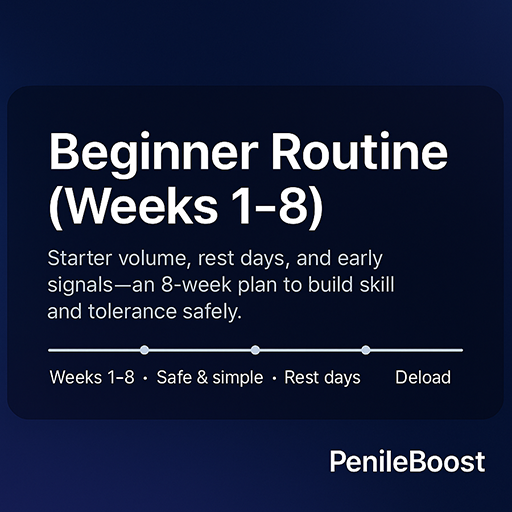Beginner routine calendar and simple icons