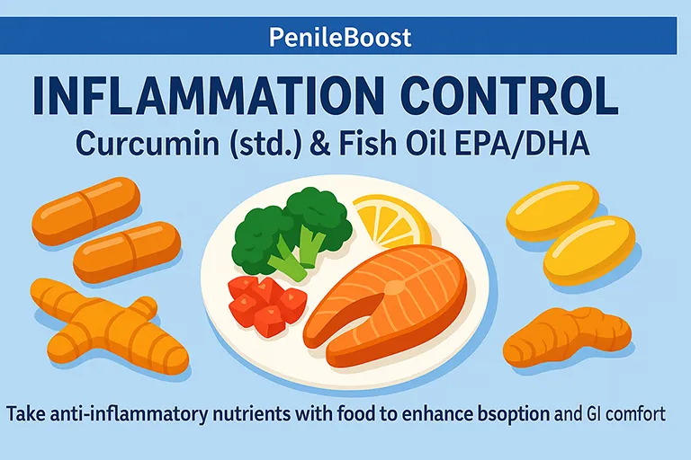 Inflammation control — standardized curcumin and fish oil